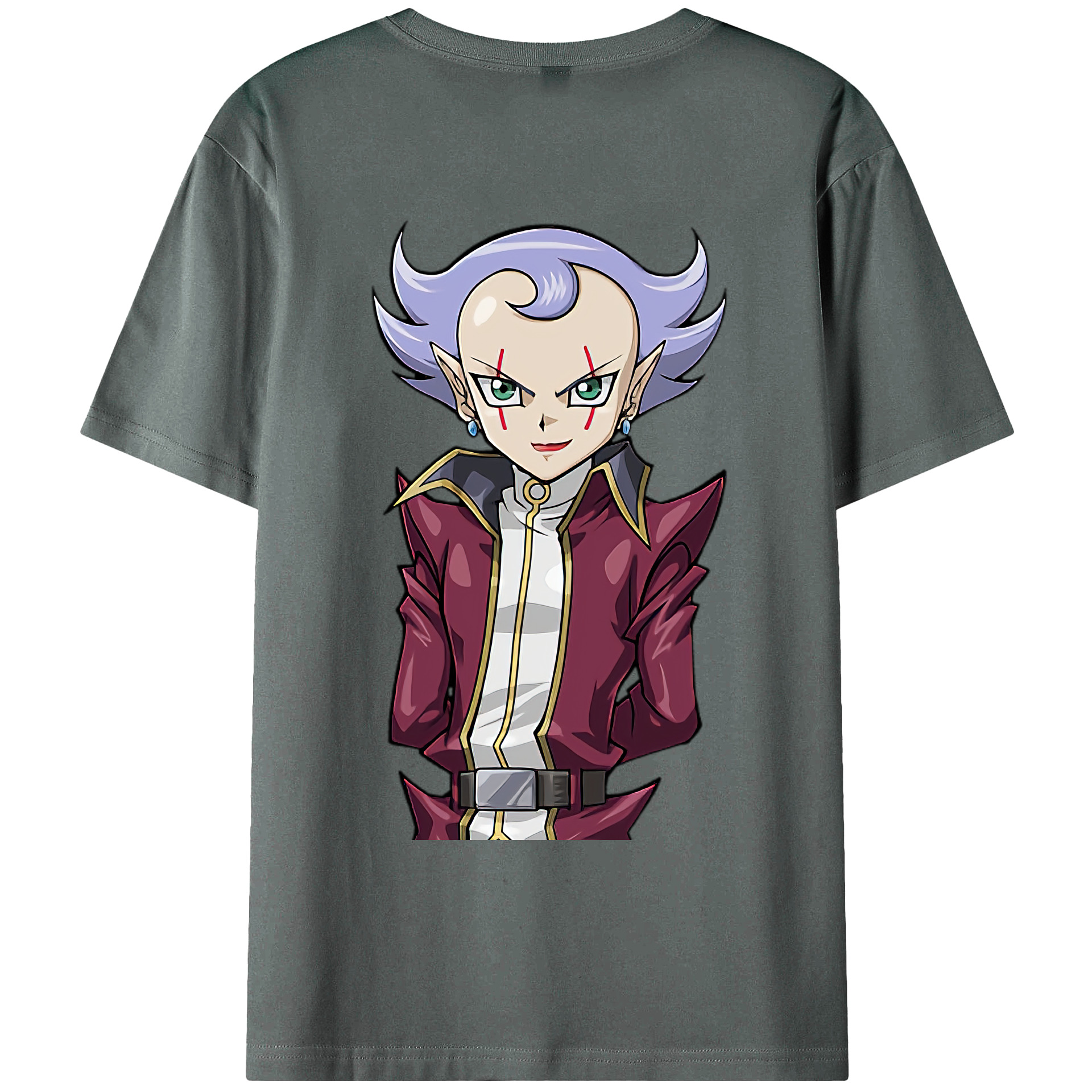 （画像用） 遊☆戯☆王 Yu-Gi-Oh! 綿100％ メンズ半袖Tシャツ（バックプリント） 通気性
